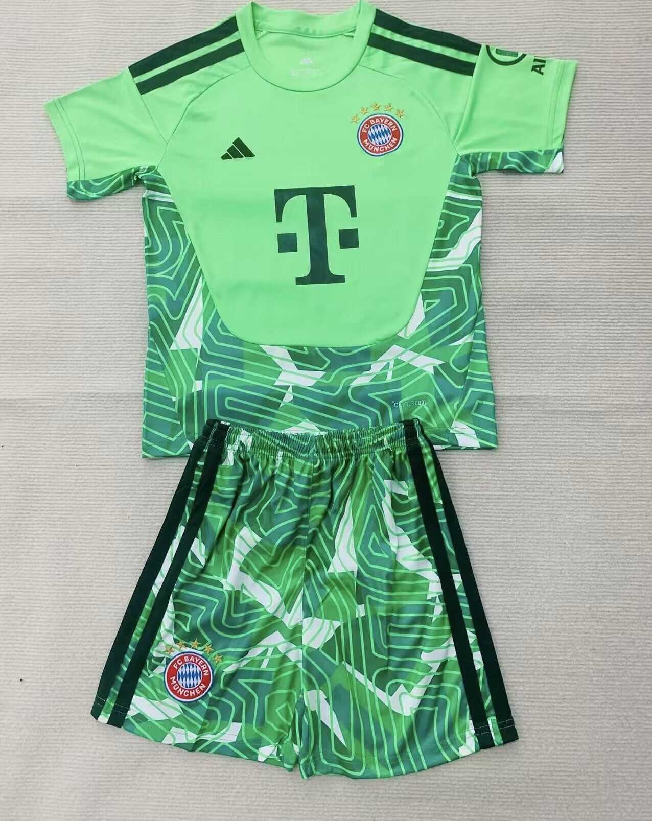 Kids-Bayern Munich 26/27 GK Green Soccer Jersey
